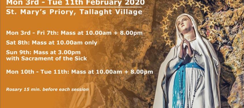Our Lady of Lourdes Novena 2020